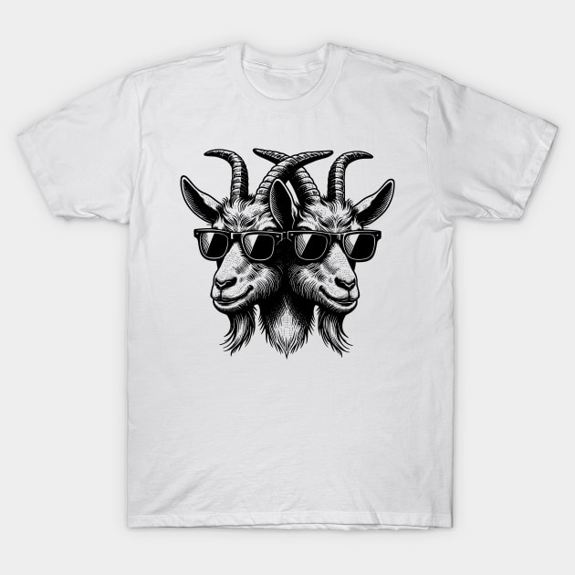 Two Headed Goat T-Shirt by DeeJaysDesigns